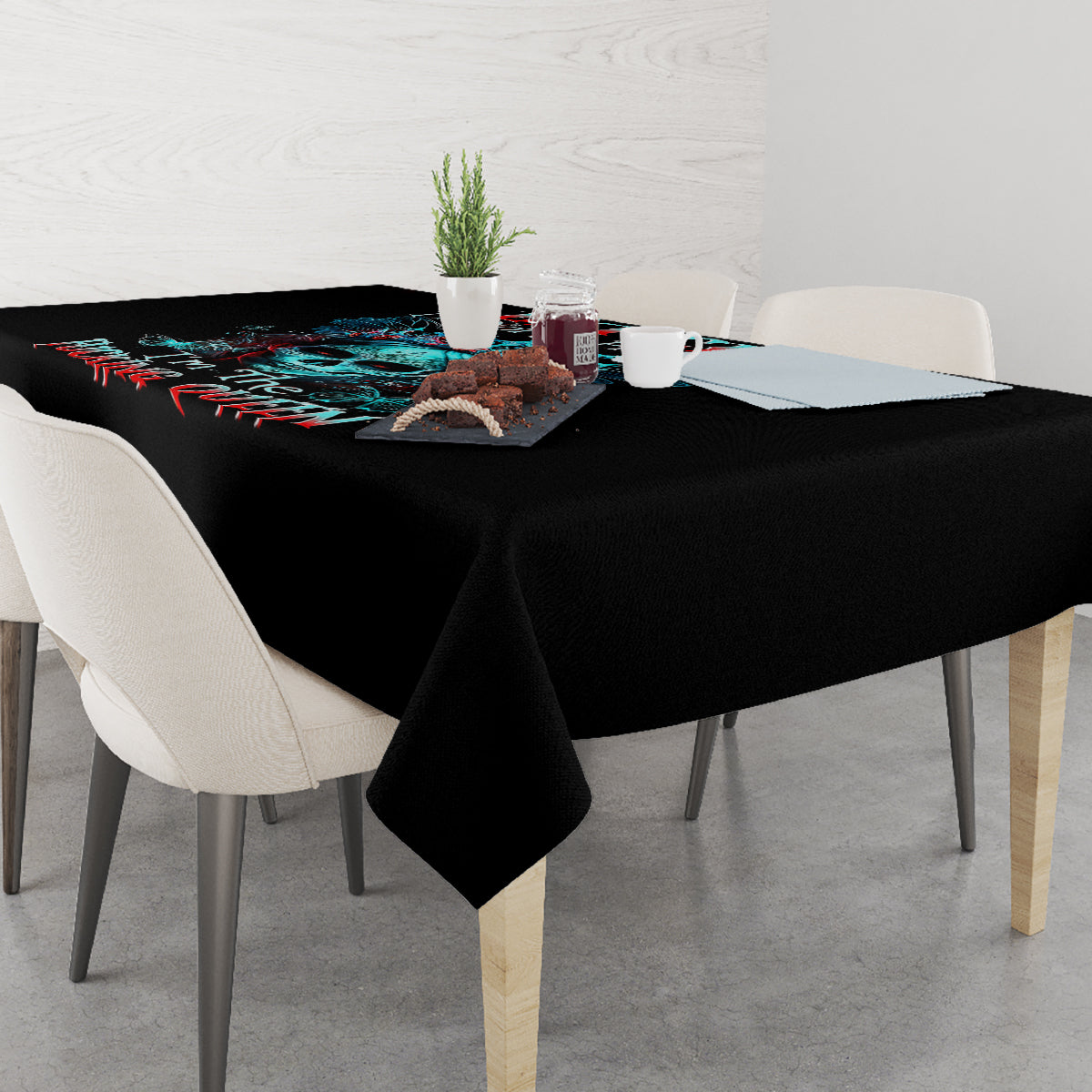 Da de los Muertos Skull Tablecloth I'm Not A Princess I'm The Queen - Wonder Print Shop
