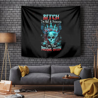 Da de los Muertos Skull Tapestry I'm Not A Princess I'm The Queen - Wonder Print Shop