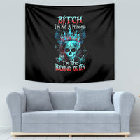 Da de los Muertos Skull Tapestry I'm Not A Princess I'm The Queen - Wonder Print Shop