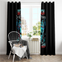 Da de los Muertos Skull Window Curtain I'm Not A Princess I'm The Queen - Wonder Print Shop