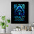 Blue Flame Skull Canvas Wall Art Blood Make You Related - Wonder Print Shop