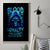 Blue Flame Skull Canvas Wall Art Blood Make You Related - Wonder Print Shop