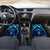 Blue Flame Skull Car Mats Blood Make You Related - Wonder Print Shop