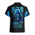Blue Flame Skull Hawaiian Shirt Blood Make You Related - Wonder Print Shop