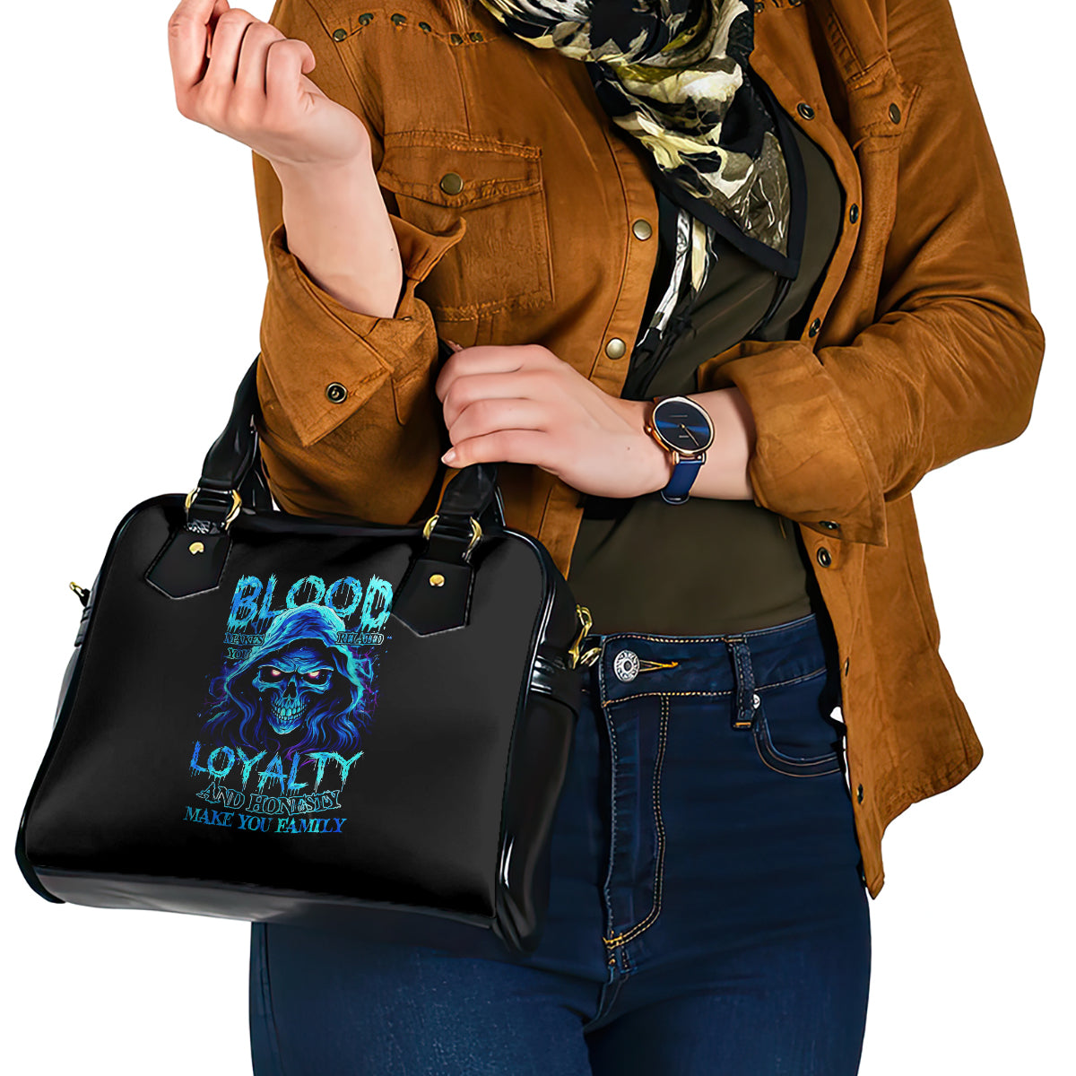 blue-flame-skull-shoulder-handbag-blood-make-you-related