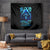 Blue Flame Skull Tapestry Blood Make You Related - Wonder Print Shop