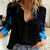 Blue Flame Skull Women Casual Shirt Blood Make You Related - Wonder Print Shop