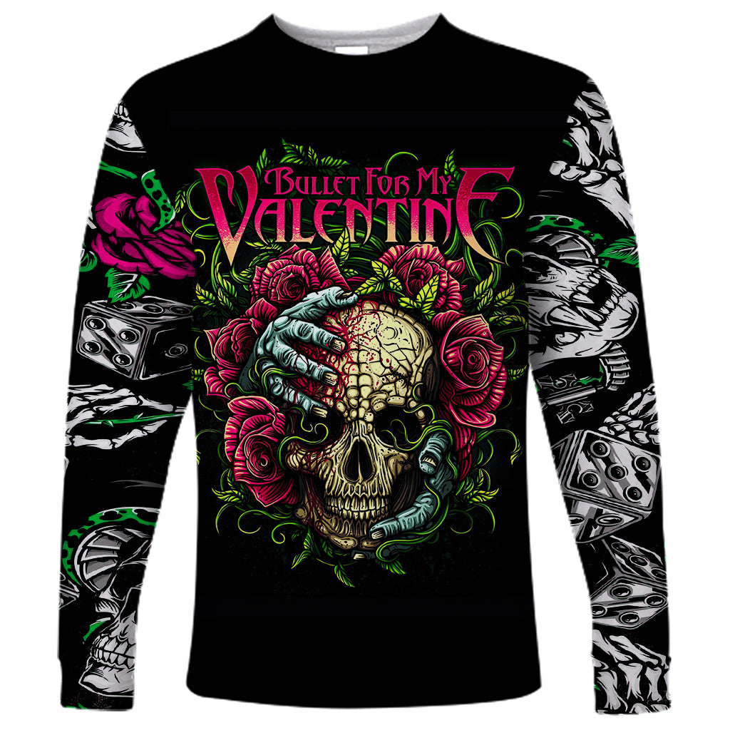 Viper Skull Long Sleeve Shirt Bullet For My Valentine - Wonder Print Shop