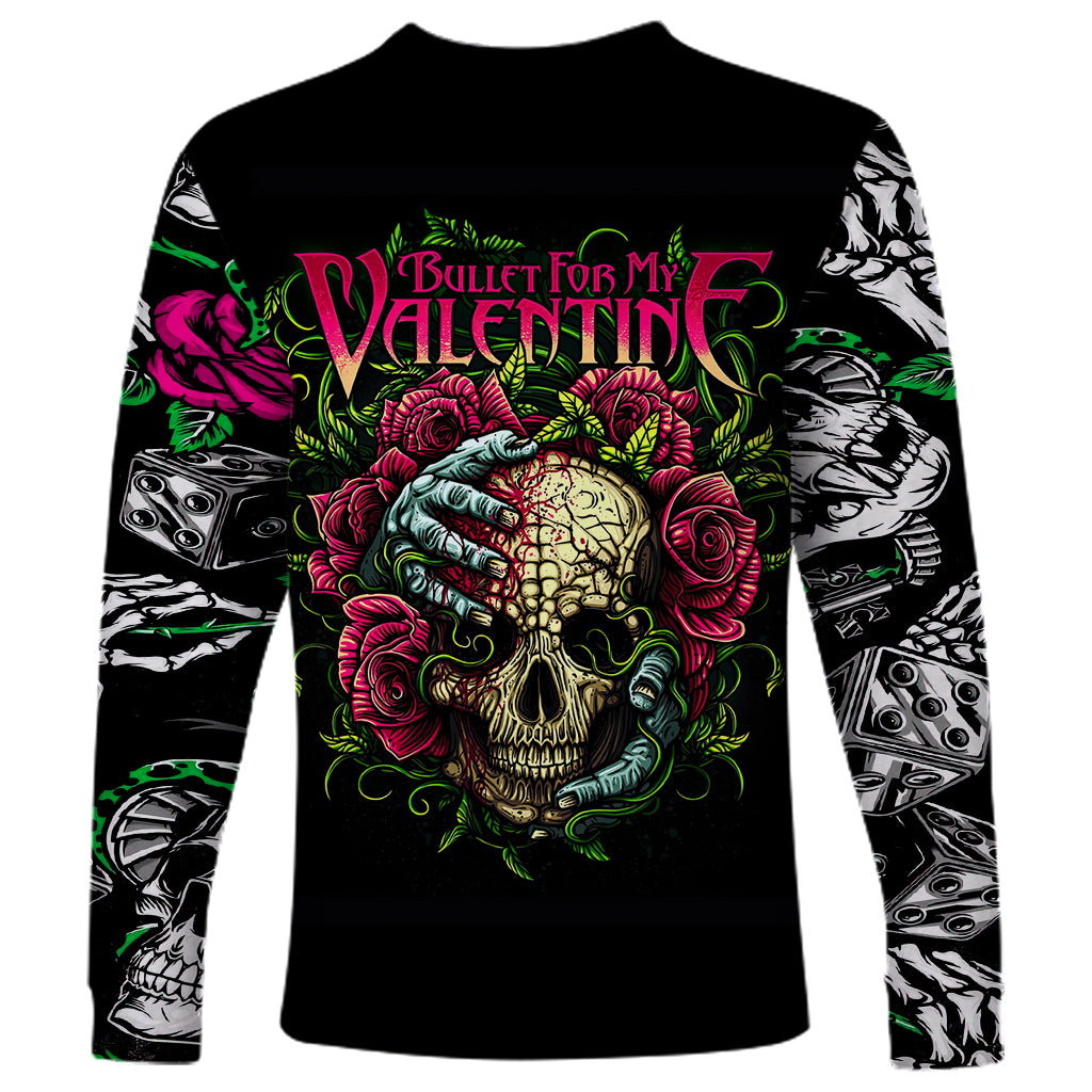 Viper Skull Long Sleeve Shirt Bullet For My Valentine - Wonder Print Shop