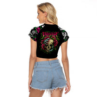 Viper Skull Raglan Cropped T Shirt Bullet For My Valentine - Wonder Print Shop