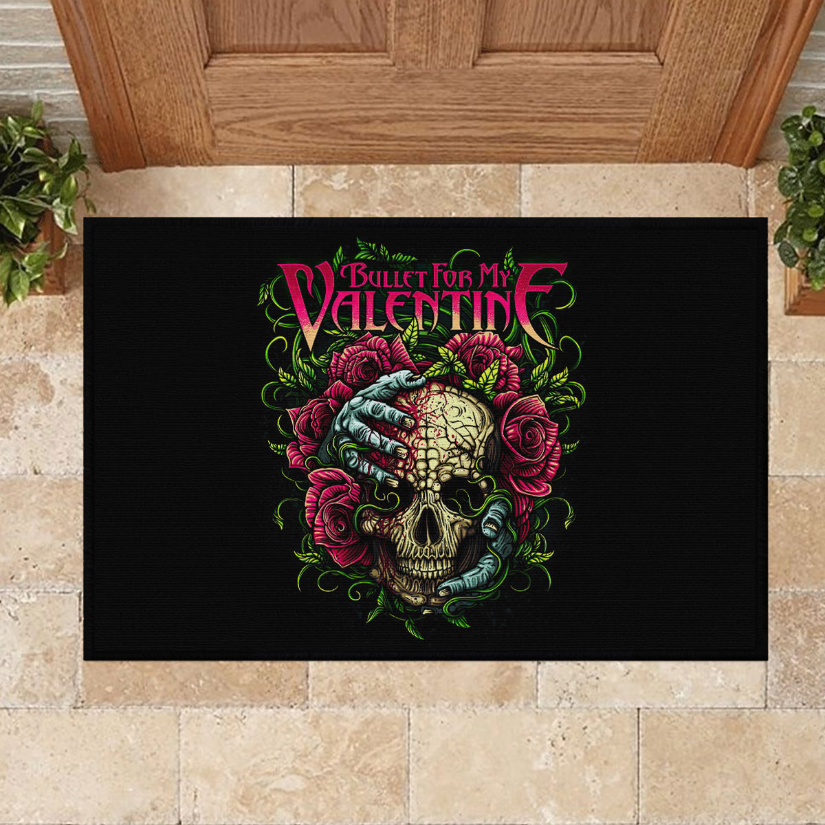 Viper Skull Rubber Doormat Bullet For My Valentine - Wonder Print Shop