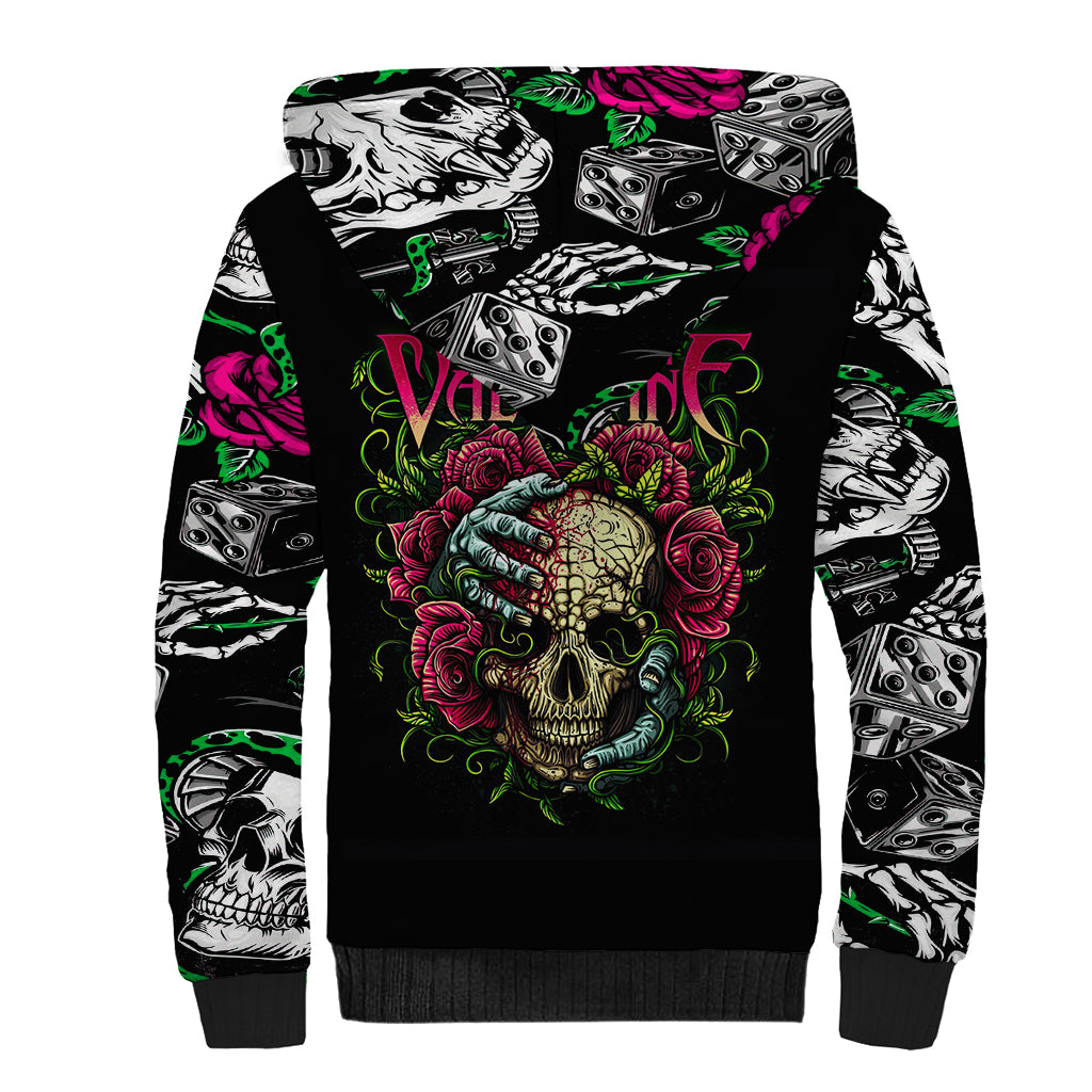Viper Skull Sherpa Hoodie Bullet For My Valentine - Wonder Print Shop