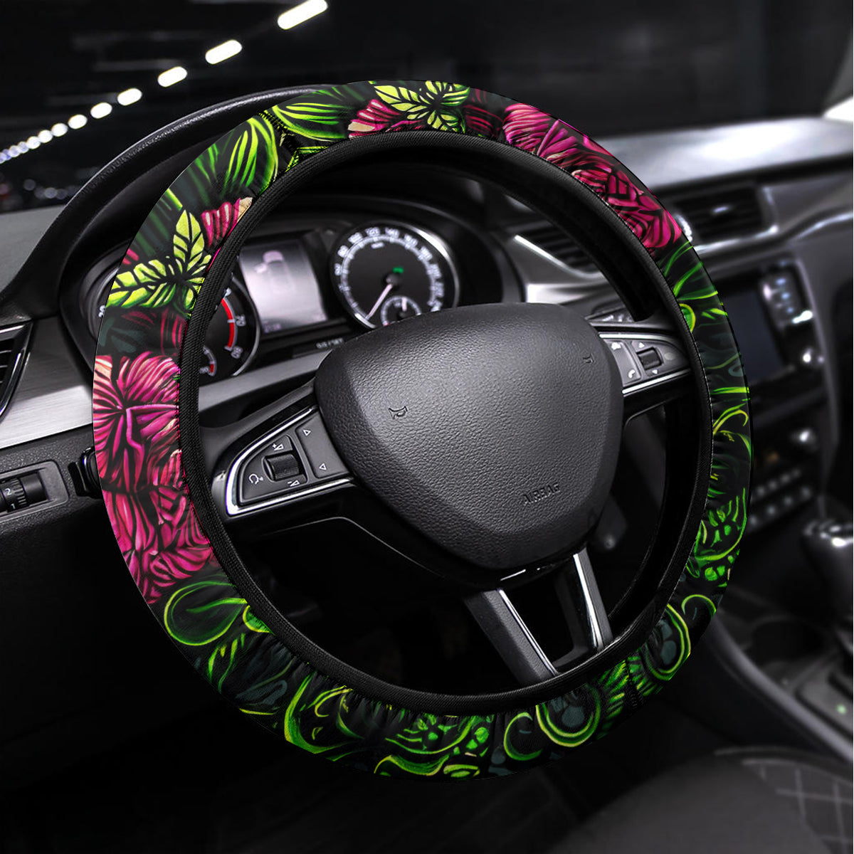 Viper Skull Steering Wheel Cover Bullet For My Valentine - Wonder Print Shop