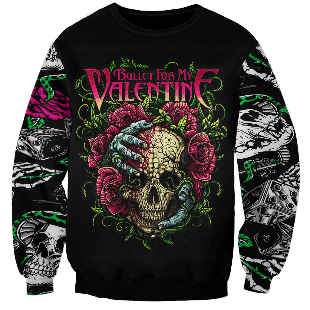 Viper Skull Sweatshirt Bullet For My Valentine - Wonder Print Shop