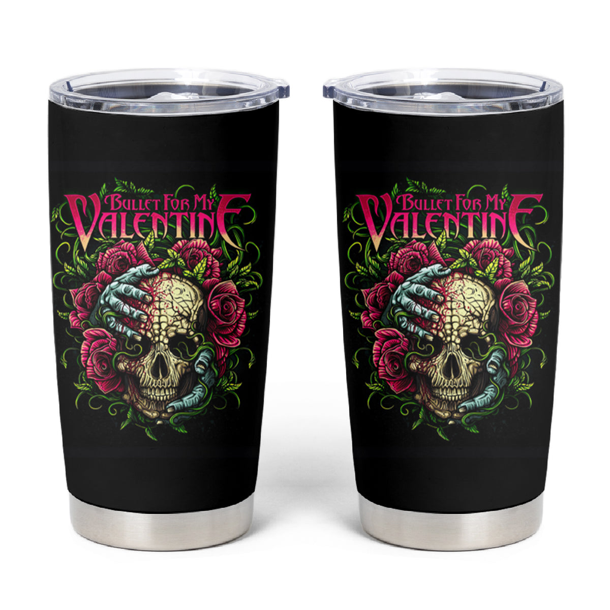 Viper Skull Tumbler Cup Bullet For My Valentine - Wonder Print Shop