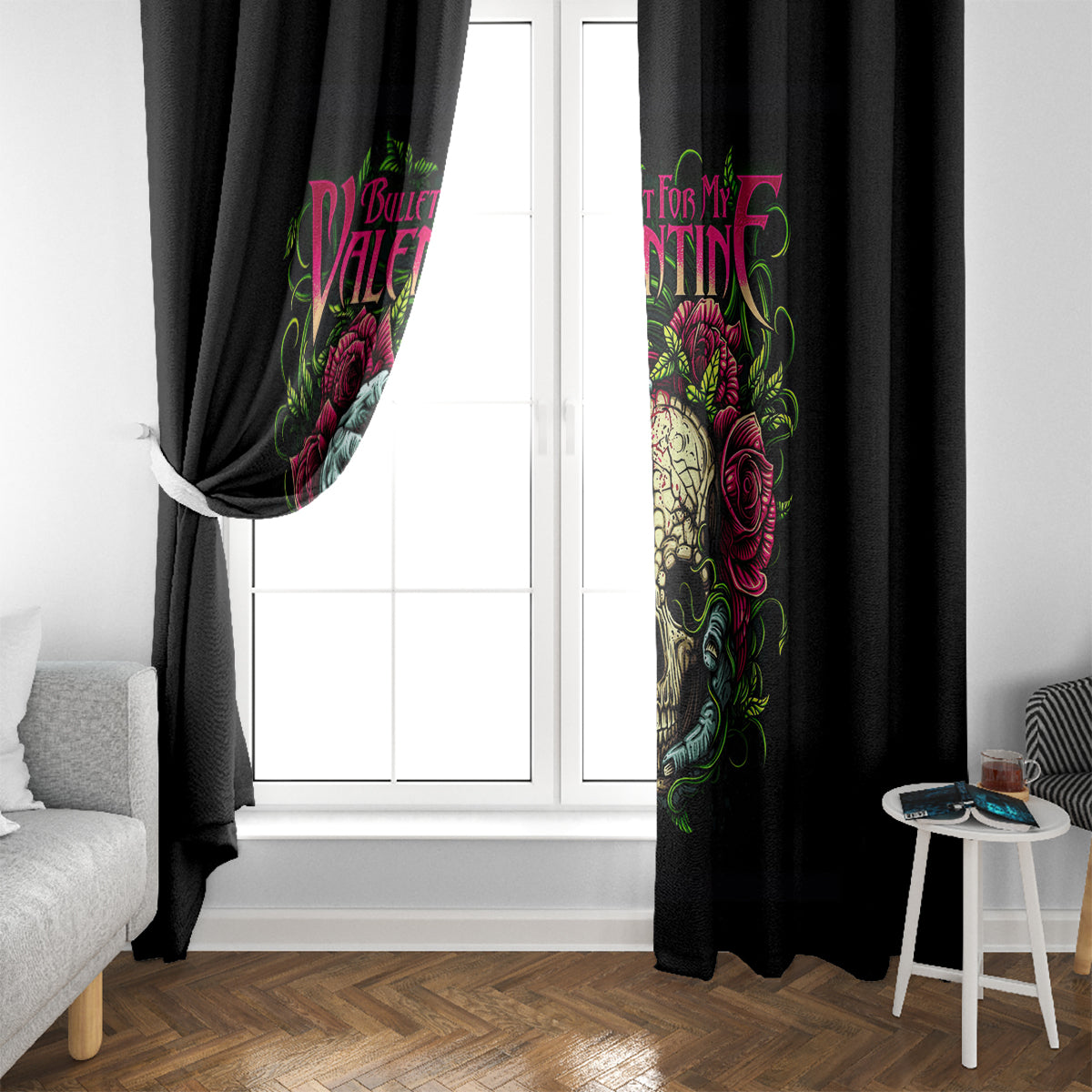 Viper Skull Window Curtain Bullet For My Valentine - Wonder Print Shop