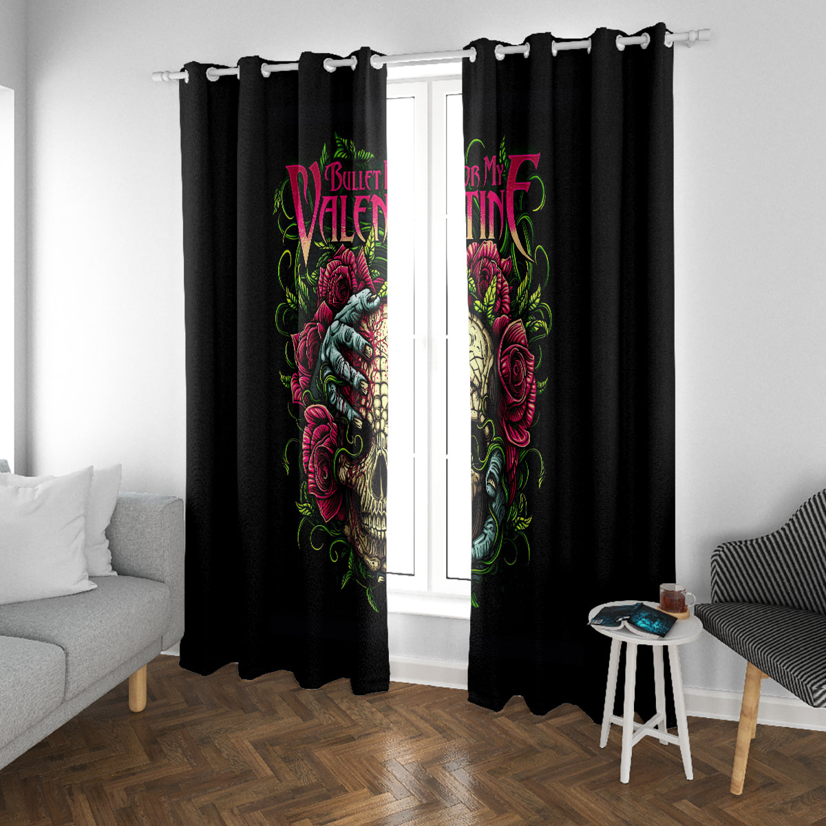Viper Skull Window Curtain Bullet For My Valentine - Wonder Print Shop