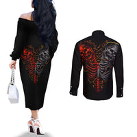 skull-couples-matching-off-the-shoulder-long-sleeve-dress-and-long-sleeve-button-shirts-devil-and-angel-twin-skull