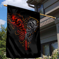 Skull Garden Flag Devil And Angel Twin Skull - Wonder Print Shop