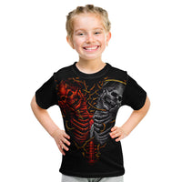 Skull Kid T Shirt Devil And Angel Twin Skull - Wonder Print Shop