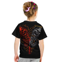 Skull Kid T Shirt Devil And Angel Twin Skull - Wonder Print Shop