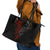 Skull Leather Tote Bag Devil And Angel Twin Skull - Wonder Print Shop