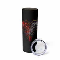 Skull Skinny Tumbler Devil And Angel Twin Skull - Wonder Print Shop
