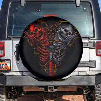 Skull Spare Tire Cover Devil And Angel Twin Skull - Wonder Print Shop