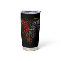 Skull Tumbler Cup Devil And Angel Twin Skull - Wonder Print Shop