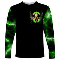 Skull Long Sleeve Shirt Don't Try To Figured Me Out - Wonder Print Shop