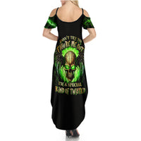 Skull Summer Maxi Dress Don't Try To Figured Me Out - Wonder Print Shop