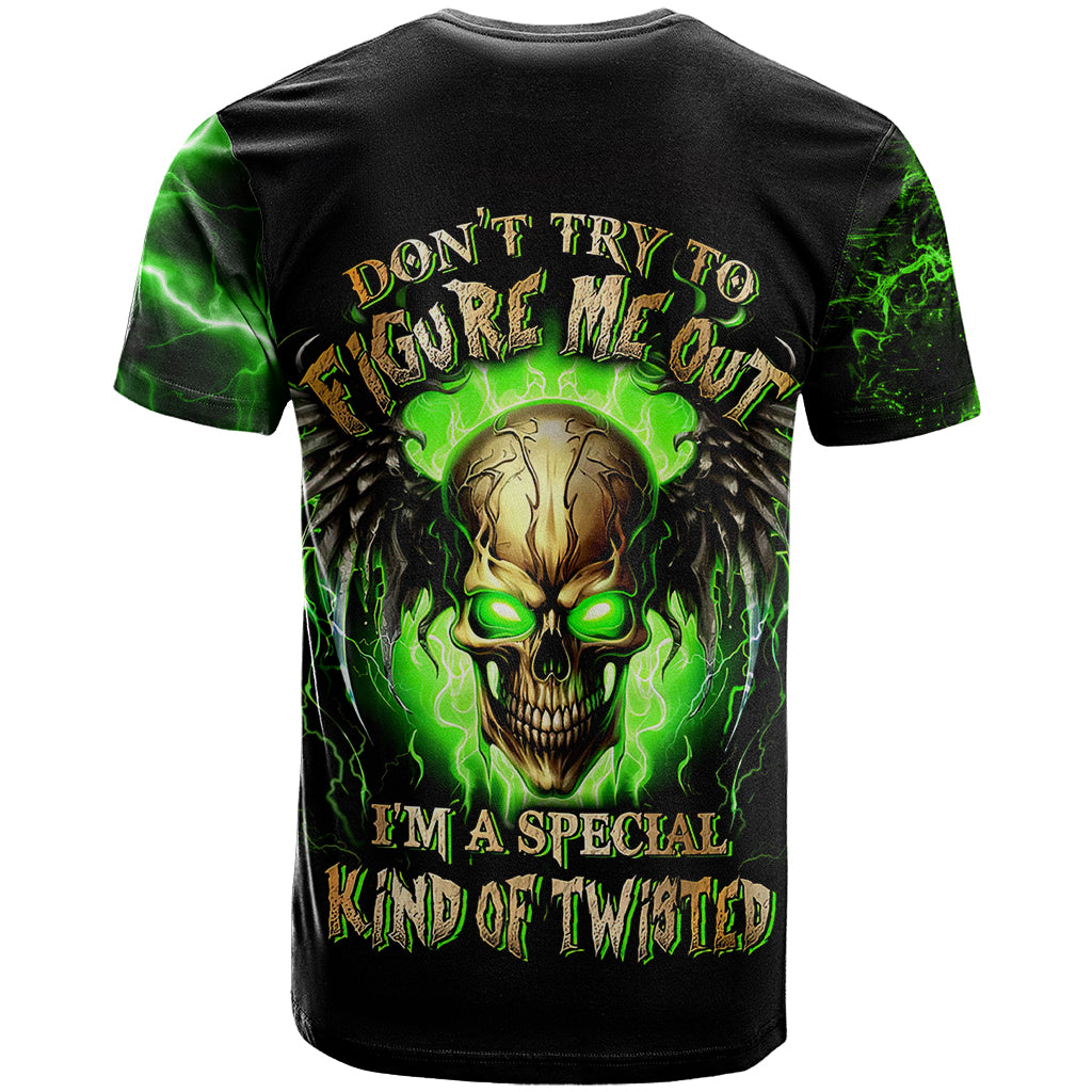 Skull T Shirt Don't Try To Figured Me Out - Wonder Print Shop