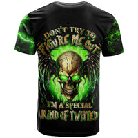 Skull T Shirt Don't Try To Figured Me Out - Wonder Print Shop