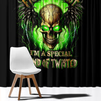 Skull Window Curtain Don't Try To Figured Me Out - Wonder Print Shop