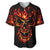 Flame Skull Baseball Jersey SKull Face Inside Me - Wonder Print Shop