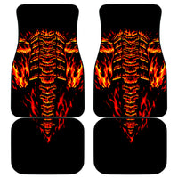 Flame Skull Car Mats SKull Face Inside Me - Wonder Print Shop