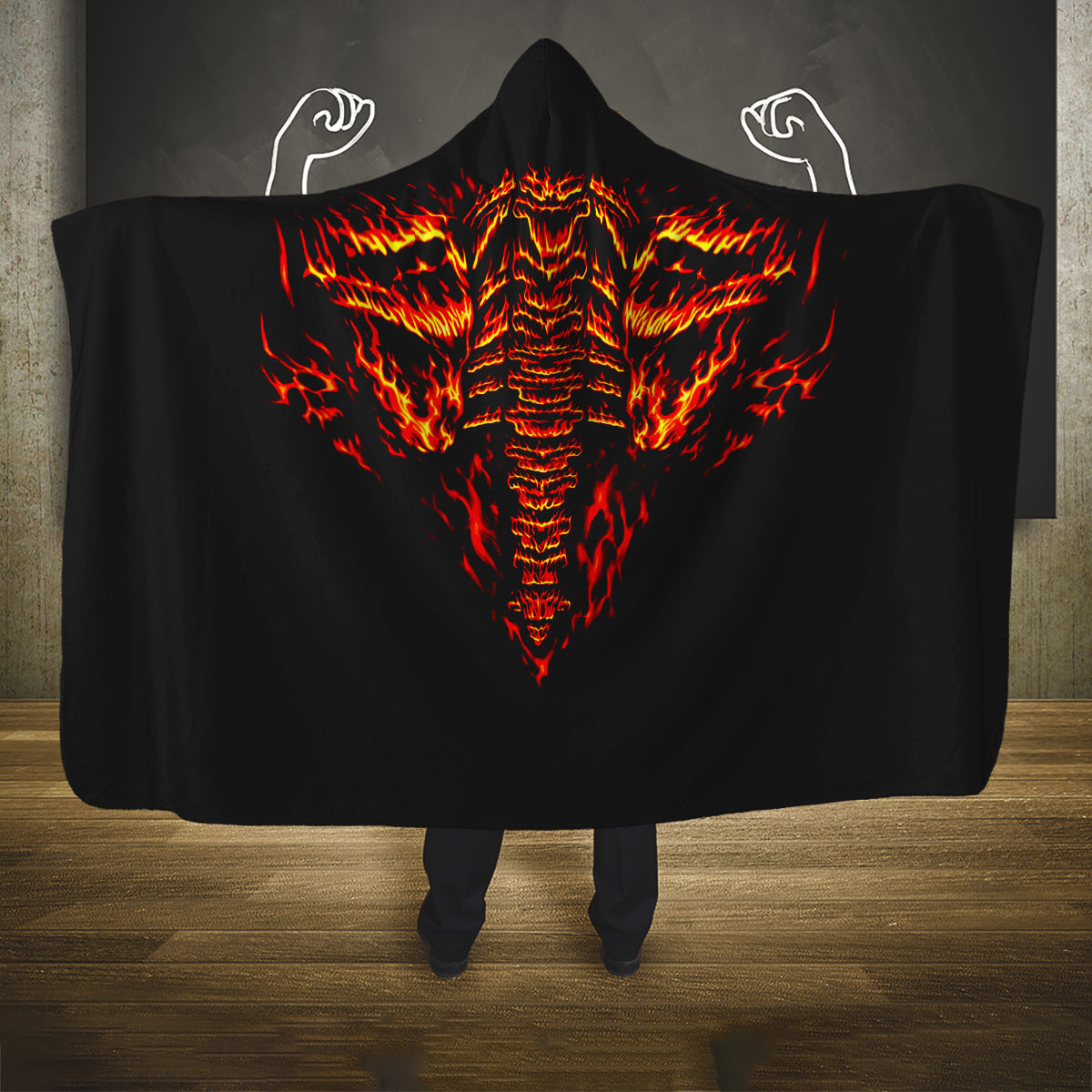 flame-skull-hooded-blanket-skull-face-inside-me