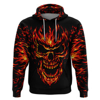 Flame Skull Hoodie SKull Face Inside Me - Wonder Print Shop