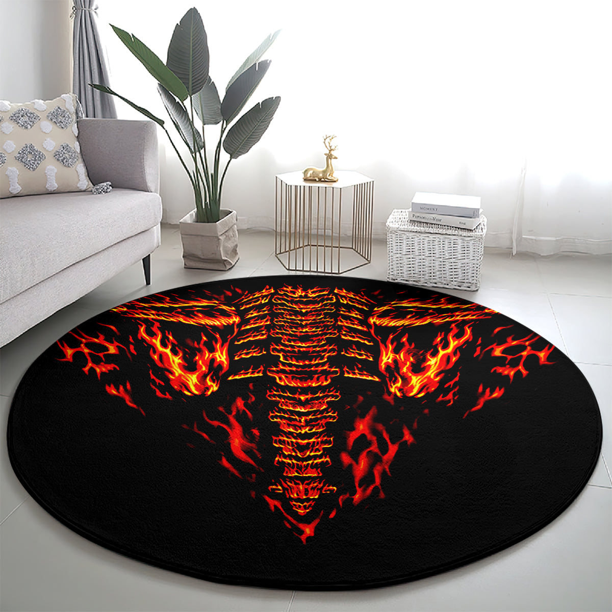 flame-skull-round-carpet-skull-face-inside-me