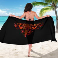 Flame Skull Sarong SKull Face Inside Me - Wonder Print Shop