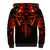 Flame Skull Sherpa Hoodie SKull Face Inside Me - Wonder Print Shop