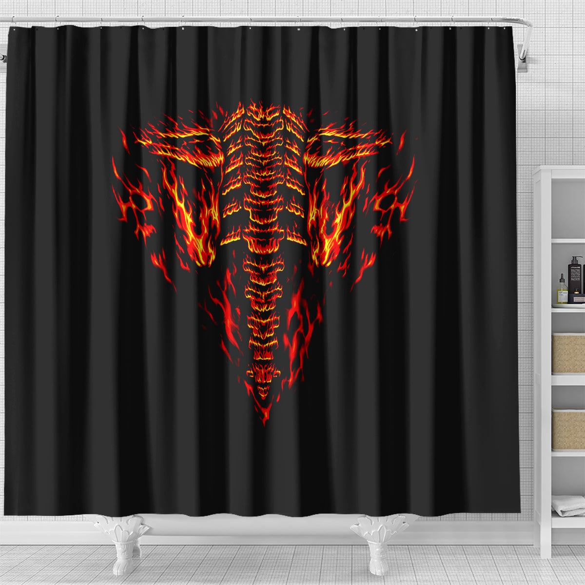 flame-skull-shower-curtain-skull-face-inside-me