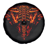 Flame Skull Spare Tire Cover SKull Face Inside Me - Wonder Print Shop