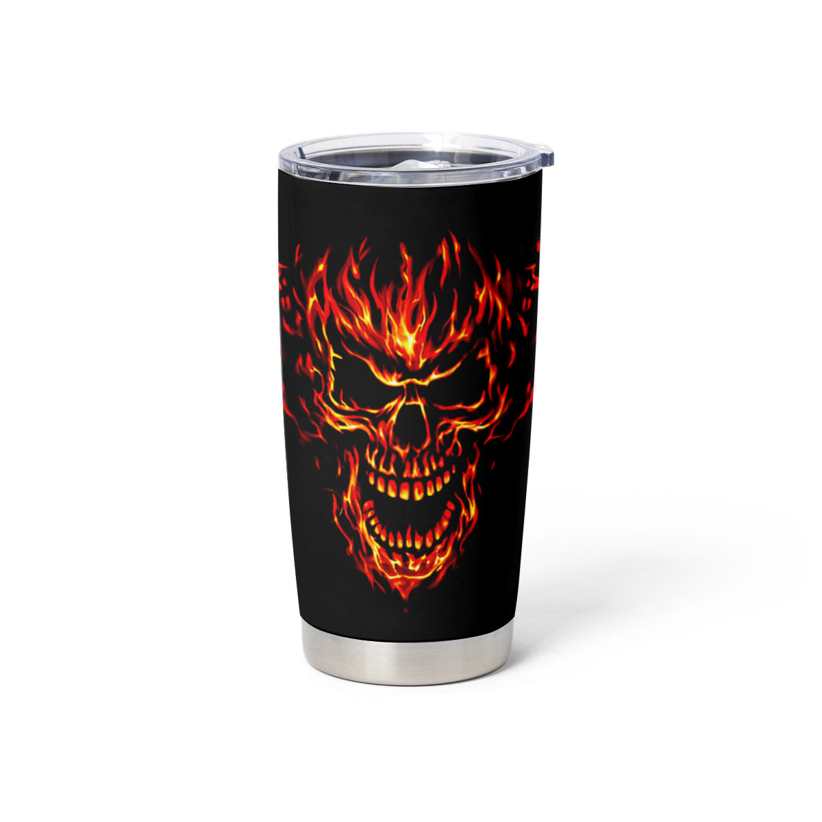 Flame Skull Tumbler Cup SKull Face Inside Me - Wonder Print Shop