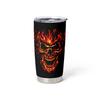Flame Skull Tumbler Cup SKull Face Inside Me - Wonder Print Shop