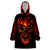 Flame Skull Wearable Blanket Hoodie SKull Face Inside Me - Wonder Print Shop