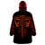 Flame Skull Wearable Blanket Hoodie SKull Face Inside Me - Wonder Print Shop