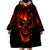 Flame Skull Wearable Blanket Hoodie SKull Face Inside Me - Wonder Print Shop