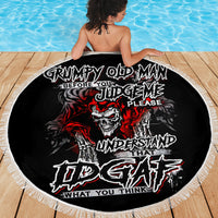 Skull Beach Blanket Before Your Judge Me Pls Understand - Wonder Print Shop