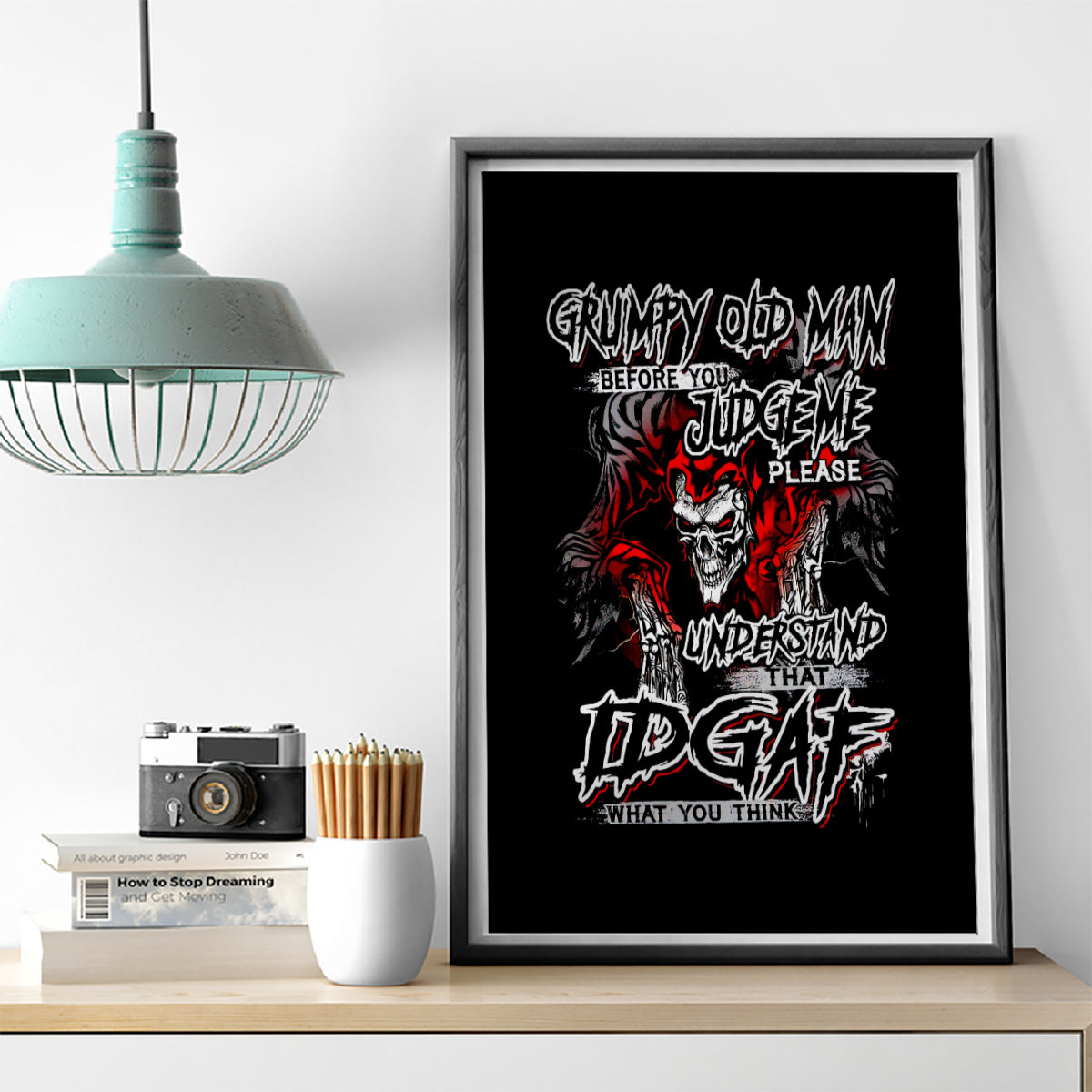 Skull Canvas Wall Art Before Your Judge Me Pls Understand - Wonder Print Shop